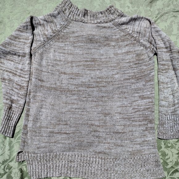 Vintage Jason Maxwell 2X Plus Size Oatmeal Tweed V-Neck Fisherman Style Sweater - Picture 9 of 12